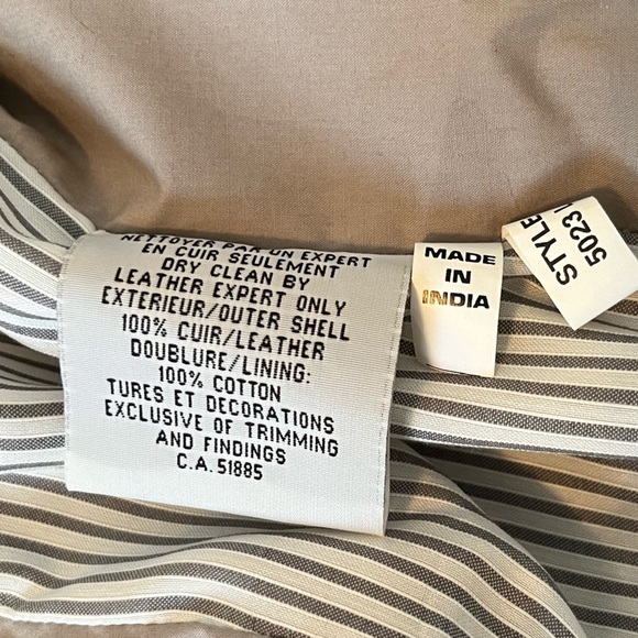 Bod & Christensen XXXL/3XL Grey Leather Burnish Jacket - Picture 11 of 16